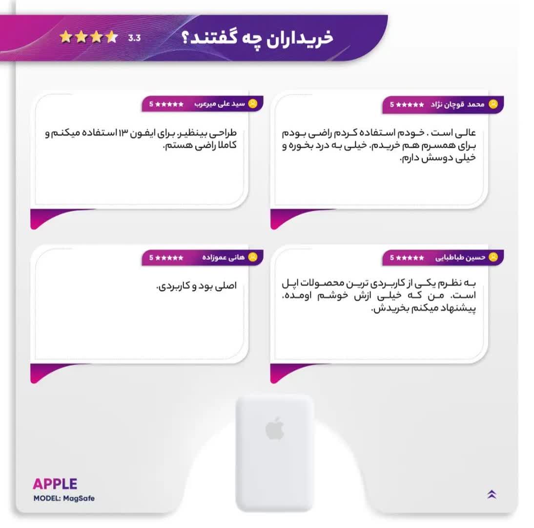 پک باتری اپل مدل MagSafe ظرفیت 1460 میلیآمپرساعت - Image 6