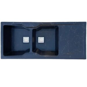 سینک ظرفشویی پی وی سی توکار دو لگنه مدل GRANIE-SINK33-77