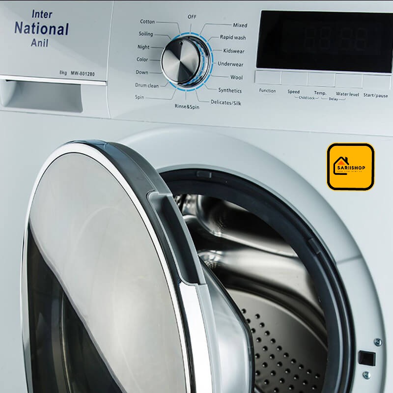 ماشین لباسشویی 8 کیلوگرم اتوماتیک اینترناسیونال آنیل مدل MN1262-w8 / رنگ سفید - Image 3