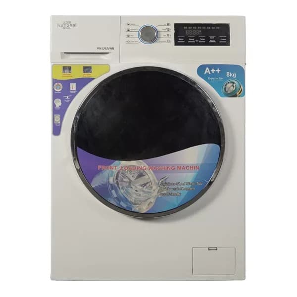 ماشین لباسشویی 8 کیلوگرم اتوماتیک اینترناسیونال آنیل مدل MN1262-w8 / رنگ سفید